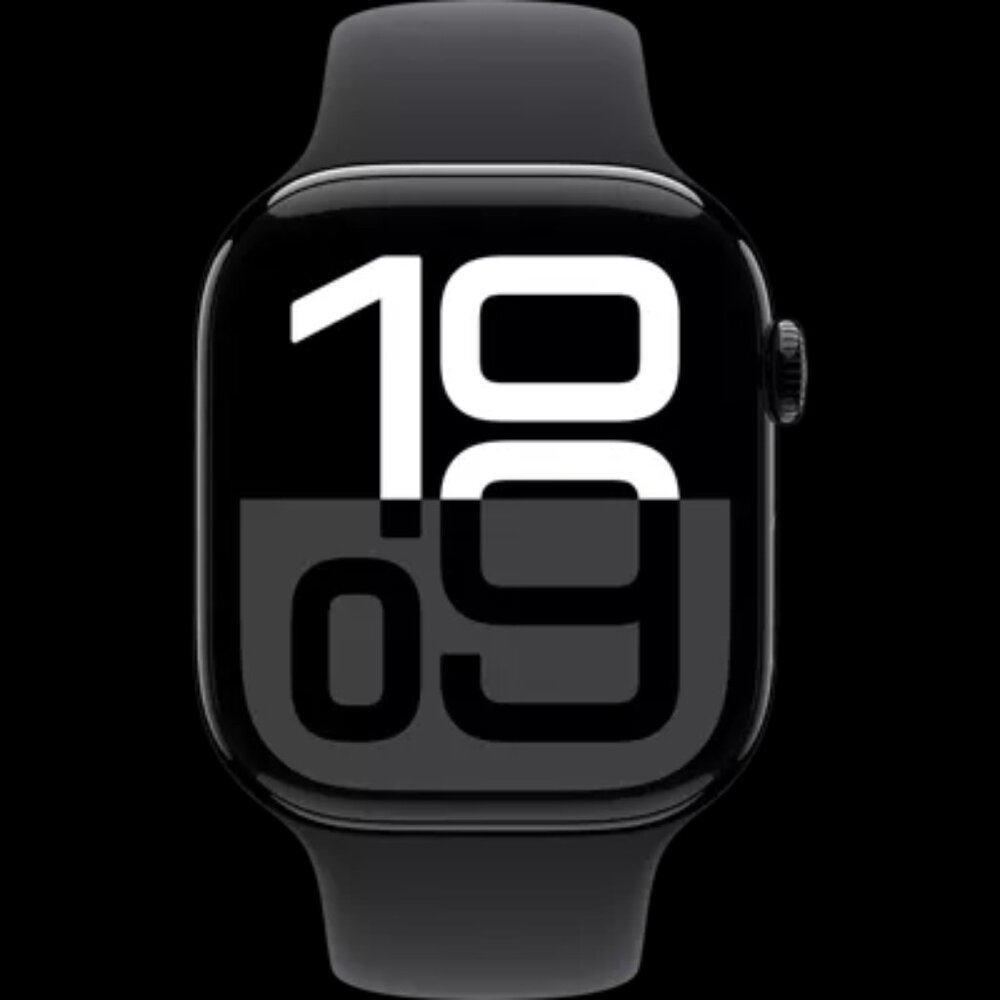 Apple Watch Series 10 GPS + Cellular 46mm Jet Black Aluminum Case